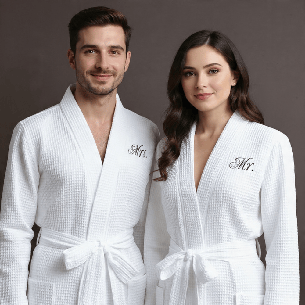 Lightweight Waffle Spa Robe