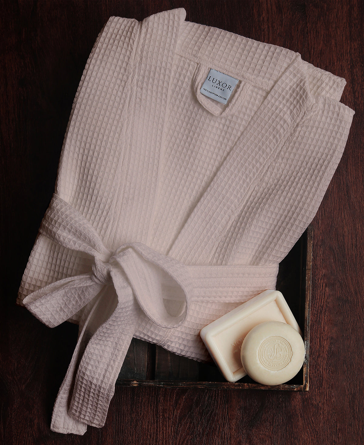 Scrunch Robe Lightweight Waffle Spa Robe - Bed Scrunchie